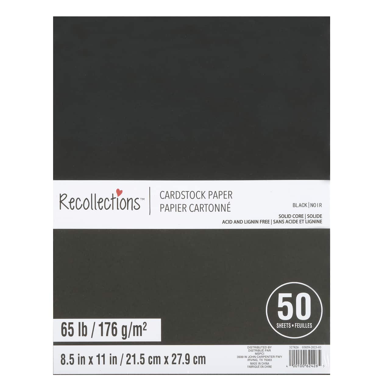 12 Packs: 50 ct. (600 total) 8.5" x 11" Cardstock Paper by Recollections™